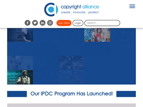 'copyrightalliance.org' screenshot
