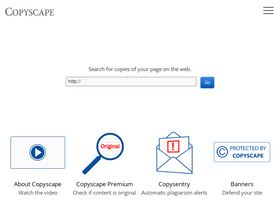 'copyscape.com' screenshot