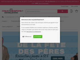 'coquedetelephone.fr' screenshot