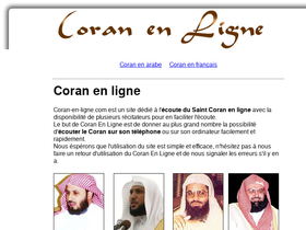 'coran-en-ligne.com' screenshot