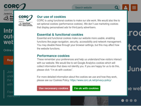 'corc.uk.net' screenshot