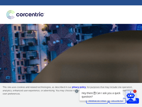 'corcentric.com' screenshot