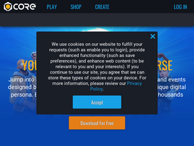 'coregames.com' screenshot