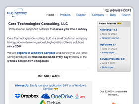 'coretechnologies.com' screenshot