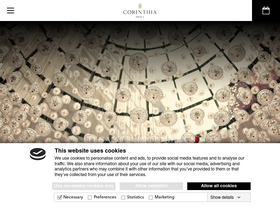 'corinthia.com' screenshot