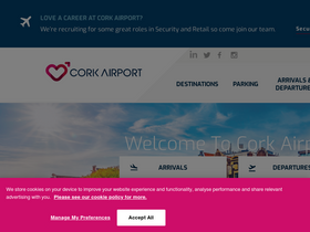 'corkairport.com' screenshot