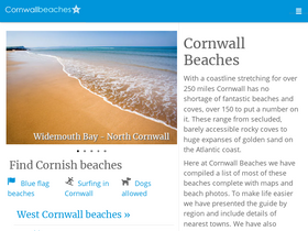 'cornwall-beaches.co.uk' screenshot