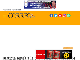 'correodelsur.com' screenshot
