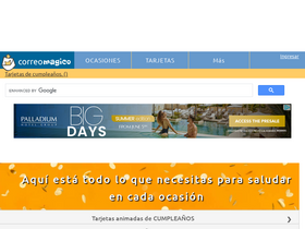 'correomagico.com' screenshot