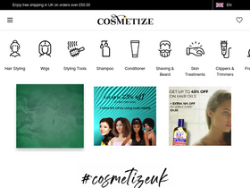 'cosmetize.com' screenshot