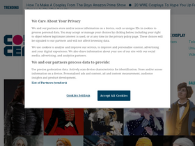 'cosplaycentral.com' screenshot