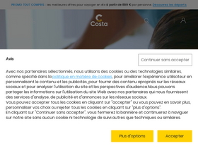 'costacroisieres.fr' screenshot