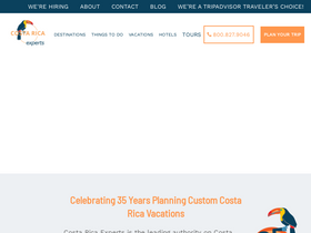'costaricaexperts.com' screenshot