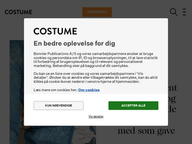 'costume.dk' screenshot