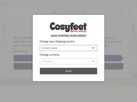 'cosyfeet.com' screenshot