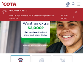 'cota.com' screenshot