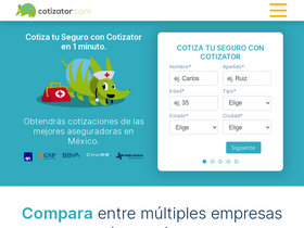 'cotizator.com' screenshot
