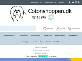 'cotonshoppen.dk' screenshot