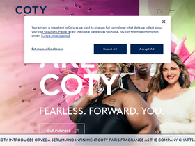 'coty.com' screenshot