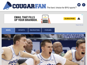 'cougarfan.com' screenshot