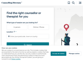'counselling-directory.org.uk' screenshot