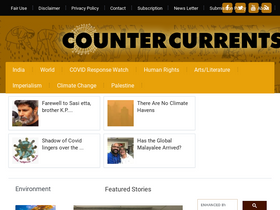 'countercurrents.org' screenshot