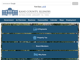 'countyofkane.org' screenshot