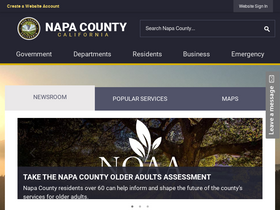 'countyofnapa.org' screenshot