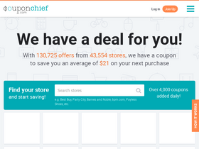 'couponchief.com' screenshot