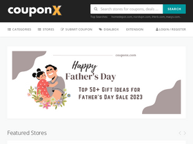 'couponx.com' screenshot