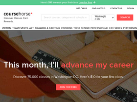 'coursehorse.com' screenshot