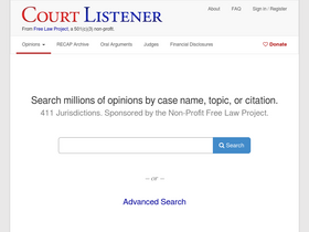 'courtlistener.com' screenshot