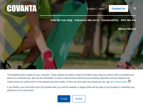 'covanta.com' screenshot