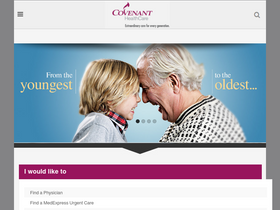 'covenanthealthcare.com' screenshot