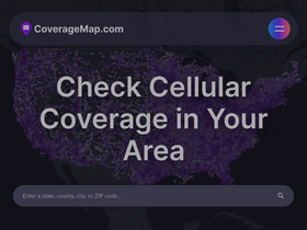 'coveragemap.com' screenshot