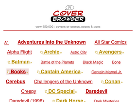 'coverbrowser.com' screenshot