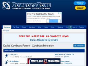 'cowboyszone.com' screenshot