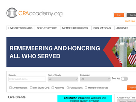 'cpaacademy.org' screenshot