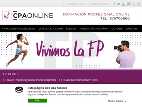 'cpaonline.es' screenshot