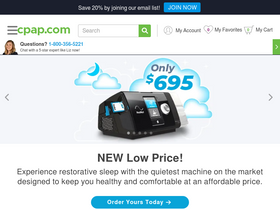 'cpap.com' screenshot