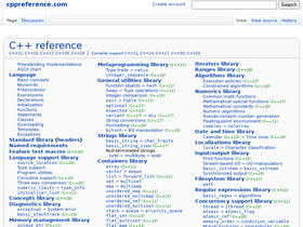 'cppreference.com' screenshot