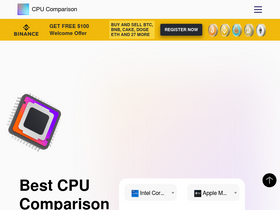 'cpu-comparison.com' screenshot