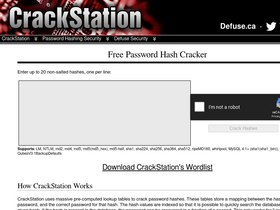 'crackstation.net' screenshot