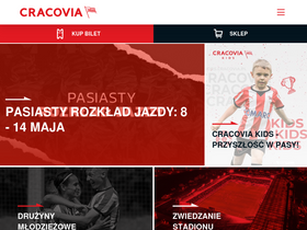 'cracovia.pl' screenshot