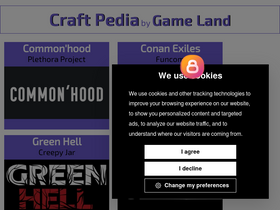 'craftpedia.net' screenshot