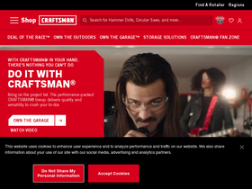 'craftsman.com' screenshot