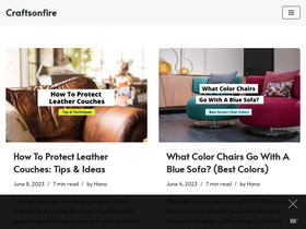 'craftsonfire.com' screenshot