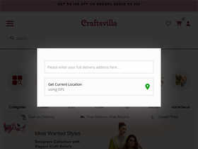 'craftsvilla.com' screenshot
