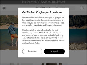 'craghoppers.com' screenshot