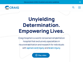 'craighospital.org' screenshot